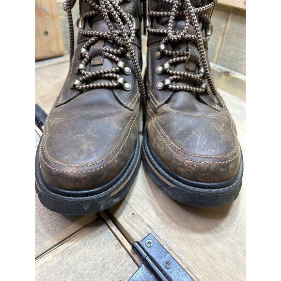 Rockport HydroShield US10 Brown Leather Waterproof Mens Boots Adiprene by Adidas - Picture 4 of 12